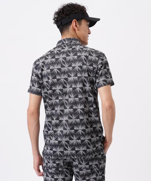 New Balance Golf(ニューバランスゴルフ)の「【new balance golf】リップルロゴ柄 半袖 カラーシャツ (MENS)(シャツ/ブラウス・メンズ・ブラック/カーキ・X-LARGE/LARGE/MEDIUM/XX-LARGE)」の7枚目の写真
