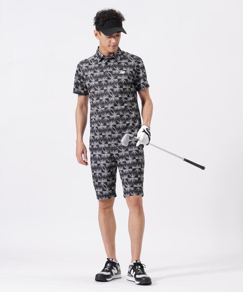 New Balance Golf(ニューバランスゴルフ)の「【new balance golf】リップルロゴ柄 半袖 カラーシャツ (MENS)(シャツ/ブラウス・メンズ・ブラック/カーキ・X-LARGE/LARGE/MEDIUM/XX-LARGE)」の8枚目の写真