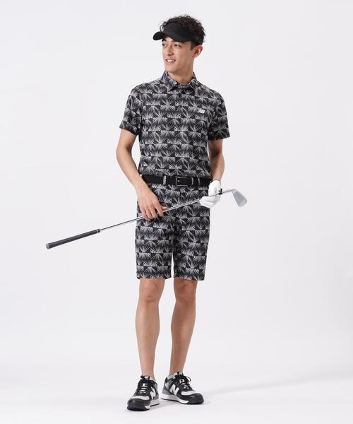 New Balance Golf(ニューバランスゴルフ)の「【new balance golf】リップルロゴ柄 半袖 カラーシャツ (MENS)(シャツ/ブラウス・メンズ・ブラック/カーキ・X-LARGE/LARGE/MEDIUM/XX-LARGE)」の9枚目の写真