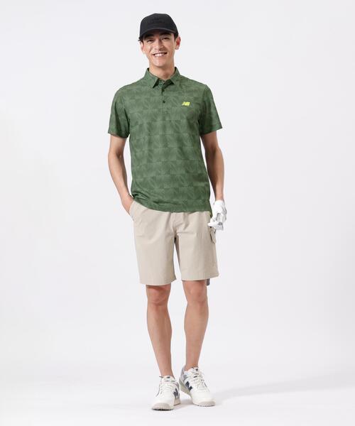 New Balance Golf(ニューバランスゴルフ)の「【new balance golf】リップルロゴ柄 半袖 カラーシャツ (MENS)(シャツ/ブラウス・メンズ・ブラック/カーキ・X-LARGE/LARGE/MEDIUM/XX-LARGE)」の15枚目の写真