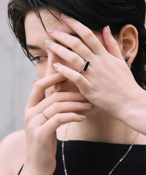 CENE(セネ)の「【CENE】セネ/スクエアボックスチェーンリング(リング・レディース・ゴールド/シルバー・MEDIUM/SMALL)」の8枚目の写真