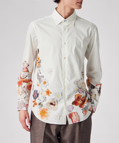 Paul Smith（ポールスミス）の「"Climbing Floral" プリントシャツ / 263302 A112（シャツ/ブラウス・メンズ・オフホワイト・X-LARGE/LARGE/MEDIUM/SMALL）」の7枚目の写真