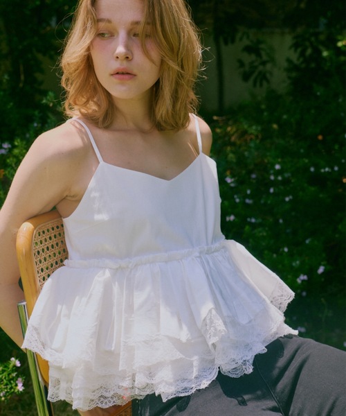 Lace Flare Camisole Top（レースフレアキャミソールトップ