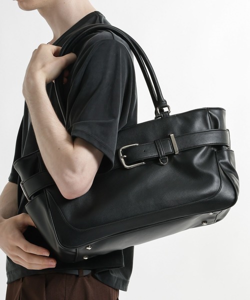 HARE(ハレ)の「ベルトボストントートBAG(HARE)(トートバッグ・メンズ・ブラック・FREE)」の10枚目の写真