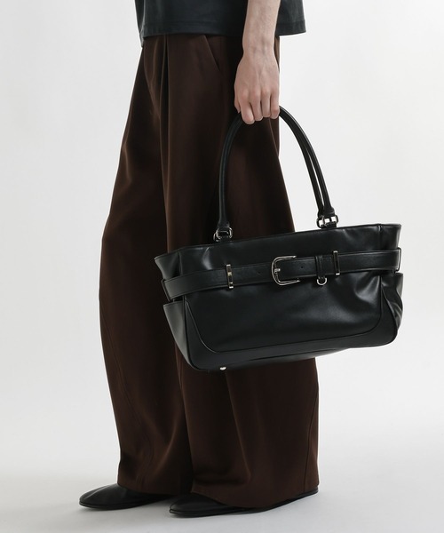 HARE(ハレ)の「ベルトボストントートBAG(HARE)(トートバッグ・メンズ・ブラック・FREE)」の3枚目の写真