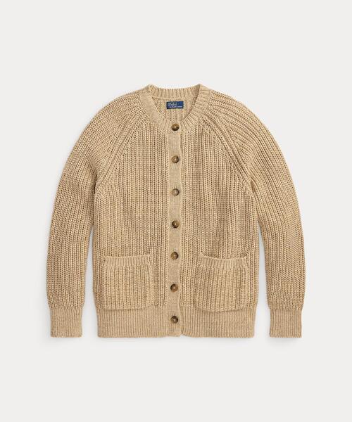POLO RALPH LAUREN（ポロ ラルフ ローレン）の「ラグランスリーブ コットン カーディガン（カーディガン/ボレロ・レディース・ブラウン系3・M/S/XS）」の6枚目の写真