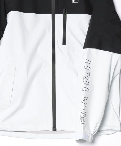 FILA GOLF(フィラゴルフ )の「【FILA GOLF:フィラゴルフ】レイン上下セット 長袖・半袖2WAY仕様 ゴルフ 通勤 アウトドア(セットアップ・メンズ・ホワイト/ブラック・LARGE/MEDIUM/XX-LARGE)」の3枚目の写真