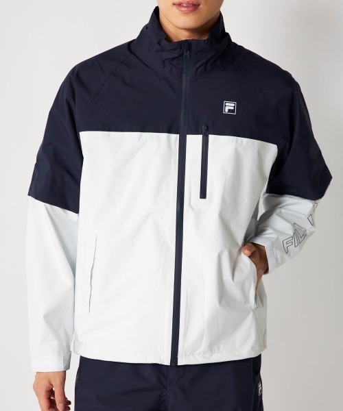 FILA GOLF(フィラゴルフ )の「【FILA GOLF:フィラゴルフ】レイン上下セット 長袖・半袖2WAY仕様 ゴルフ 通勤 アウトドア(セットアップ・メンズ・ホワイト/ブラック・LARGE/MEDIUM/XX-LARGE)」の10枚目の写真