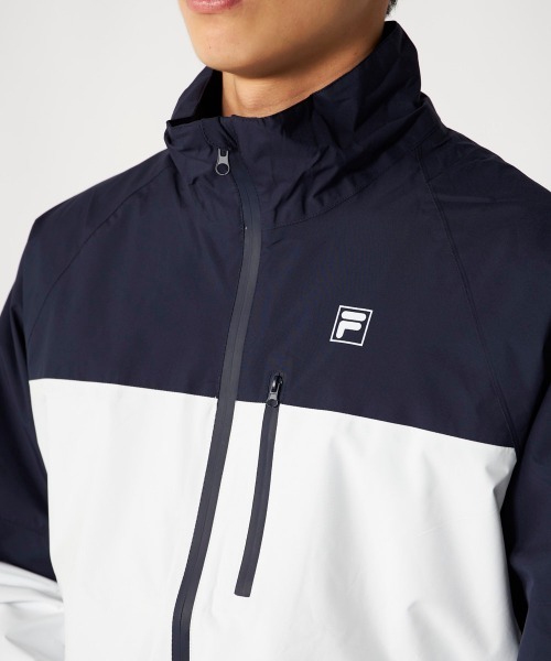 FILA GOLF(フィラゴルフ )の「【FILA GOLF:フィラゴルフ】レイン上下セット 長袖・半袖2WAY仕様 ゴルフ 通勤 アウトドア(セットアップ・メンズ・ホワイト/ブラック・LARGE/MEDIUM/XX-LARGE)」の7枚目の写真