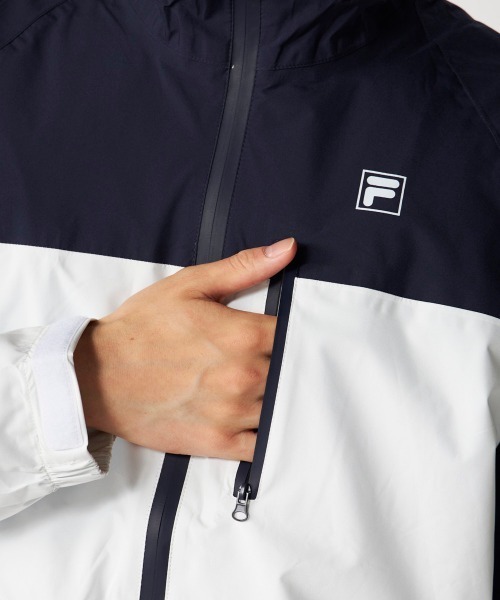 FILA GOLF(フィラゴルフ )の「【FILA GOLF:フィラゴルフ】レイン上下セット 長袖・半袖2WAY仕様 ゴルフ 通勤 アウトドア(セットアップ・メンズ・ホワイト/ブラック・LARGE/MEDIUM/XX-LARGE)」の6枚目の写真