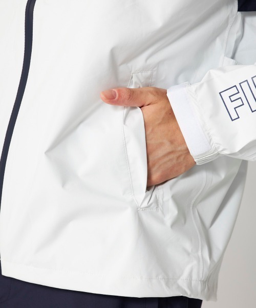 FILA GOLF(フィラゴルフ )の「【FILA GOLF:フィラゴルフ】レイン上下セット 長袖・半袖2WAY仕様 ゴルフ 通勤 アウトドア(セットアップ・メンズ・ホワイト/ブラック・LARGE/MEDIUM/XX-LARGE)」の5枚目の写真