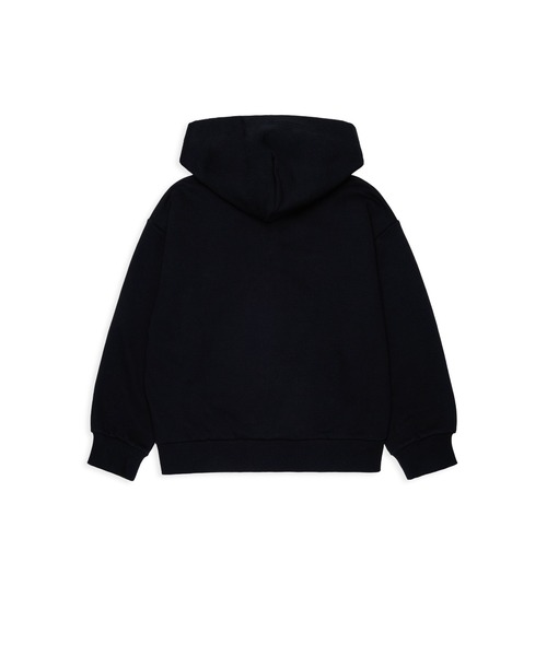 MM6 Maison Margiela(エムエムシックス メゾン マルジェラ)の「キッズ ジップアップパーカー MM6 KID(パーカー・キッズ・ブラック・6Y/4Y/14Y/16Y/10Y/8Y/12Y)」の2枚目の写真