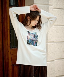 CASPER JOHN | High-tech U-neck psycho-path cut-sew/ハイテックUネックサイコパスカットソー(Tシャツ/カットソー)