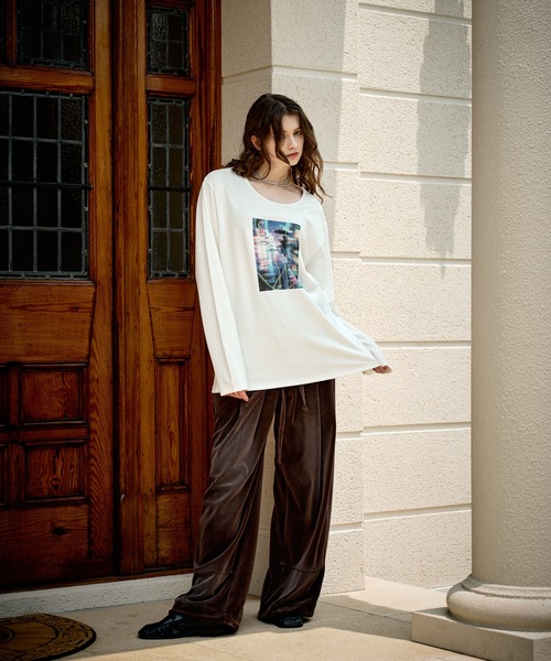 CASPER JOHN(キャスパージョン)の「High-tech U-neck psycho-path cut-sew/ハイテックUネックサイコパスカットソー(Tシャツ/カットソー・メンズ・ブラック/ホワイト・X-SMALL/LARGE/MEDIUM/SMALL)」の5枚目の写真