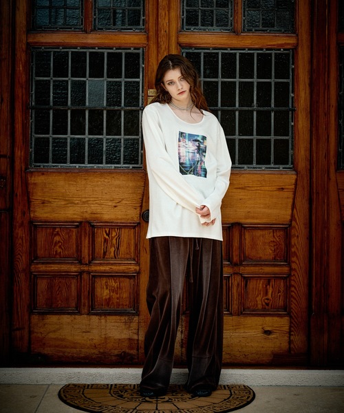 CASPER JOHN(キャスパージョン)の「High-tech U-neck psycho-path cut-sew/ハイテックUネックサイコパスカットソー(Tシャツ/カットソー・メンズ・ブラック/ホワイト・X-SMALL/LARGE/MEDIUM/SMALL)」の6枚目の写真