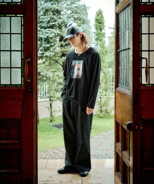 CASPER JOHN(キャスパージョン)の「High-tech U-neck psycho-path cut-sew/ハイテックUネックサイコパスカットソー(Tシャツ/カットソー・メンズ・ブラック/ホワイト・X-SMALL/LARGE/MEDIUM/SMALL)」の8枚目の写真