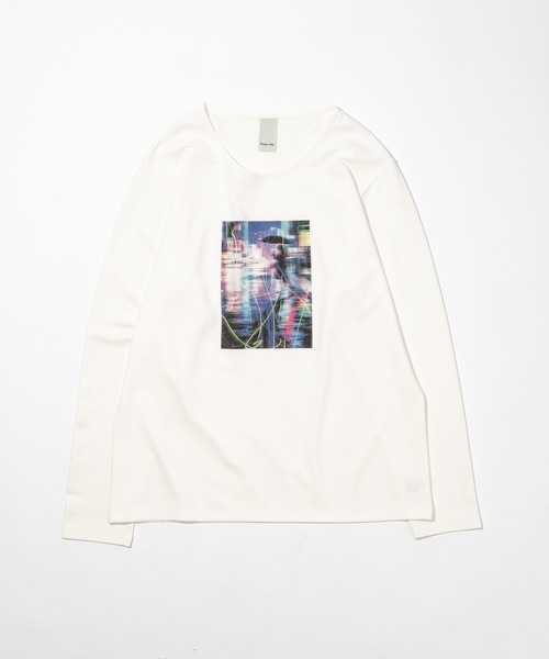 CASPER JOHN(キャスパージョン)の「High-tech U-neck psycho-path cut-sew/ハイテックUネックサイコパスカットソー(Tシャツ/カットソー・メンズ・ブラック/ホワイト・X-SMALL/LARGE/MEDIUM/SMALL)」の10枚目の写真