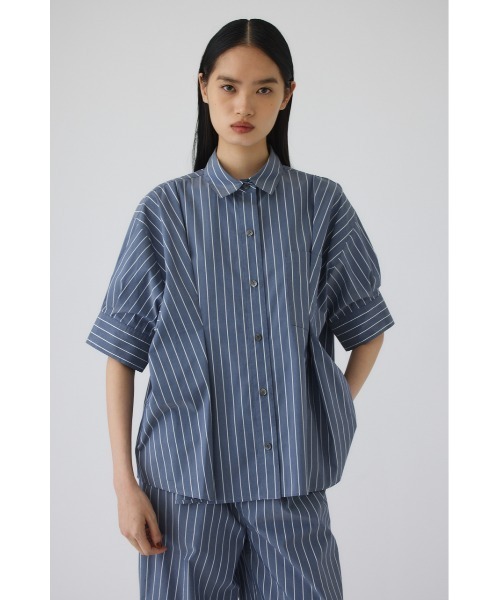 RIM.ARK(リムアーク)の「Serene over shirt(セリーンオーバーシャツ)(シャツ/ブラウス・レディース・マルチ/ネイビー/ホワイト・FREE)」の8枚目の写真