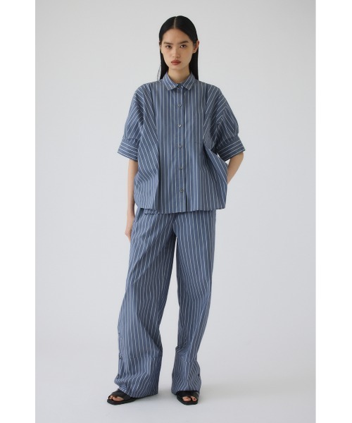 RIM.ARK(リムアーク)の「Serene over shirt(セリーンオーバーシャツ)(シャツ/ブラウス・レディース・マルチ/ネイビー/ホワイト・FREE)」の5枚目の写真