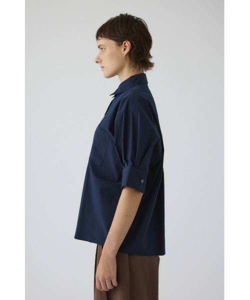 RIM.ARK(リムアーク)の「Serene over shirt(セリーンオーバーシャツ)(シャツ/ブラウス・レディース・マルチ/ネイビー/ホワイト・FREE)」の10枚目の写真