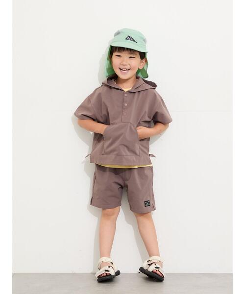 Samansa Mos2 Lagom(サマンサモスモスラーゴム)の「【接触冷感】メッシュハーフパンツ(その他パンツ・キッズ・ブラウン/ミント/ネイビー・95/120/130/110/100)」の8枚目の写真