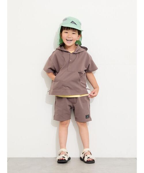 Samansa Mos2 Lagom(サマンサモスモスラーゴム)の「【接触冷感】メッシュハーフパンツ(その他パンツ・キッズ・ブラウン/ミント/ネイビー・95/120/130/110/100)」の9枚目の写真