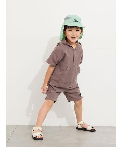 Samansa Mos2 Lagom(サマンサモスモスラーゴム)の「【接触冷感】メッシュハーフパンツ(その他パンツ・キッズ・ブラウン/ミント/ネイビー・95/120/130/110/100)」の10枚目の写真