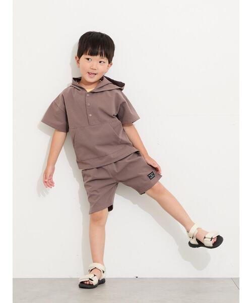 Samansa Mos2 Lagom(サマンサモスモスラーゴム)の「【接触冷感】メッシュハーフパンツ(その他パンツ・キッズ・ブラウン/ミント/ネイビー・95/120/130/110/100)」の11枚目の写真