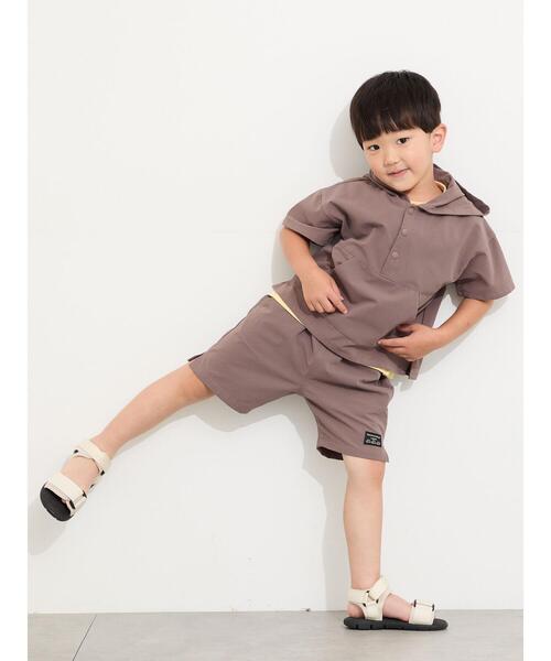 Samansa Mos2 Lagom(サマンサモスモスラーゴム)の「【接触冷感】メッシュハーフパンツ(その他パンツ・キッズ・ブラウン/ミント/ネイビー・95/120/130/110/100)」の12枚目の写真