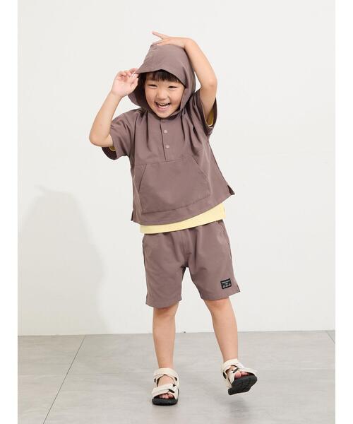 Samansa Mos2 Lagom(サマンサモスモスラーゴム)の「【接触冷感】メッシュハーフパンツ(その他パンツ・キッズ・ブラウン/ミント/ネイビー・95/120/130/110/100)」の14枚目の写真