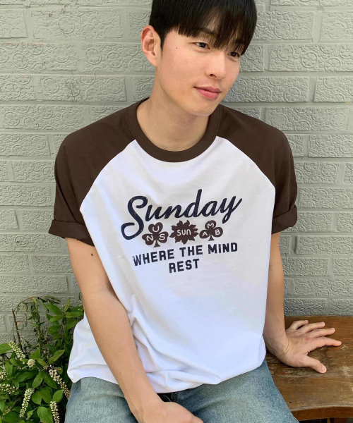 MINDBRIDGE（マインドブリッジ）の「[UNS]ドゥグッド_ラグランオーバーサイズ半袖Tシャツ - 2カラー（Tシャツ/カットソー・メンズ・ブラウン/カーキ・100/110/95/105）」の12枚目の写真