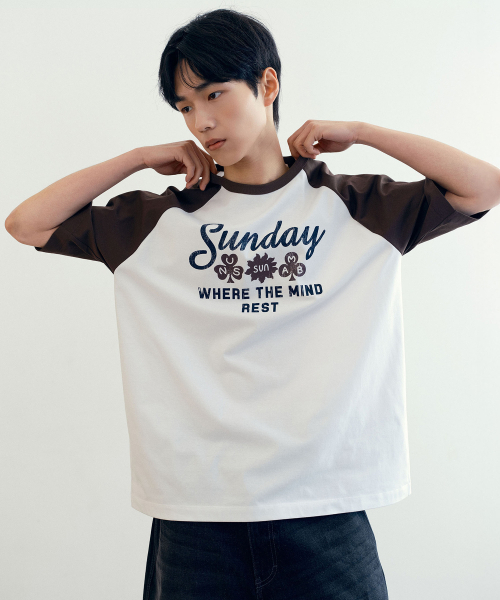 MINDBRIDGE（マインドブリッジ）の「[UNS]ドゥグッド_ラグランオーバーサイズ半袖Tシャツ - 2カラー（Tシャツ/カットソー・メンズ・ブラウン/カーキ・100/110/95/105）」の10枚目の写真