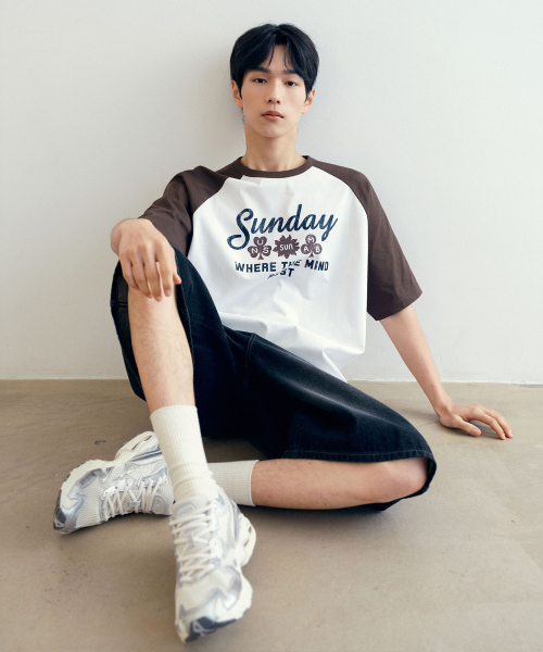 MINDBRIDGE（マインドブリッジ）の「[UNS]ドゥグッド_ラグランオーバーサイズ半袖Tシャツ - 2カラー（Tシャツ/カットソー・メンズ・ブラウン/カーキ・100/110/95/105）」の9枚目の写真