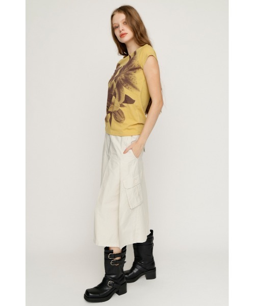 SLY(スライ)の「MILITARY MIDI SK ミリタリーミディスカート 夏服 秋服(スカート・レディース・オフホワイト/カーキ・SMALL/MEDIUM)」の8枚目の写真