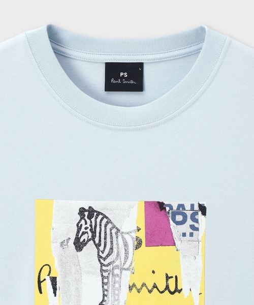 PS Paul Smith(ピーエスポールスミス)の「"Patch Zebra" 半袖Tシャツ / 262556 011R(Tシャツ/カットソー・メンズ・ライトブルー/ホワイト/ライトピンク・SMALL/LARGE/MEDIUM/XX-LARGE/X-LARGE)」の12枚目の写真