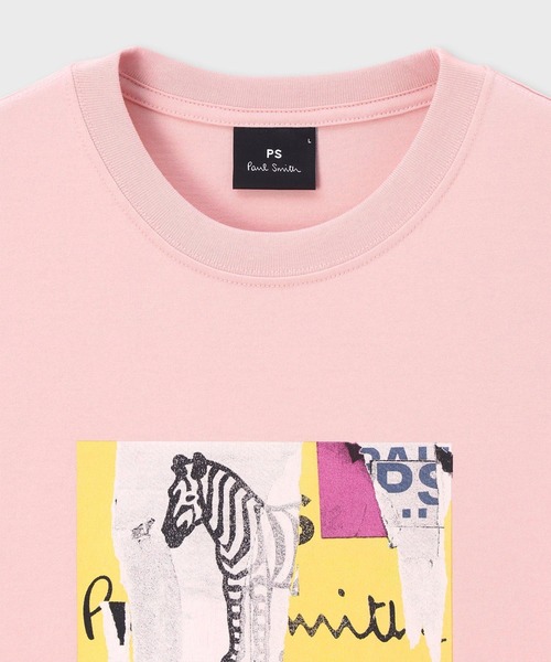 PS Paul Smith(ピーエスポールスミス)の「"Patch Zebra" 半袖Tシャツ / 262556 011R(Tシャツ/カットソー・メンズ・ライトブルー/ホワイト/ライトピンク・SMALL/LARGE/MEDIUM/XX-LARGE/X-LARGE)」の9枚目の写真