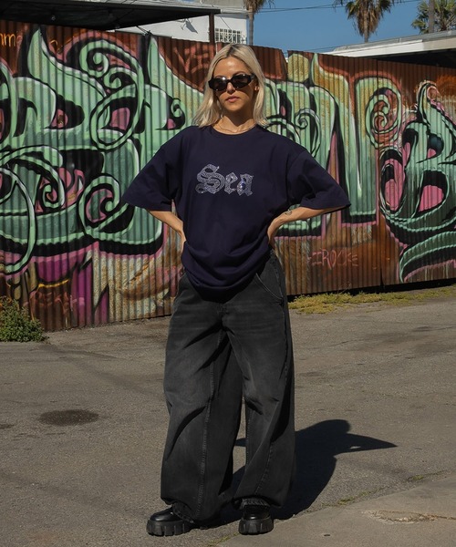 WIND AND SEA(ウィンダンシー)の「Line Stone S/S Tee(Tシャツ/カットソー・メンズ・ホワイト/ライム・X-LARGE/MEDIUM/LARGE)」の3枚目の写真