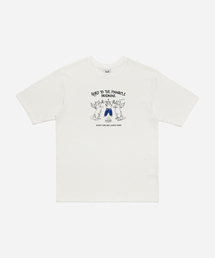 MODNINE（モディナイン）の「Pinnacle Cat - Oversized T-Shirt White（Tシャツ/カットソー）」