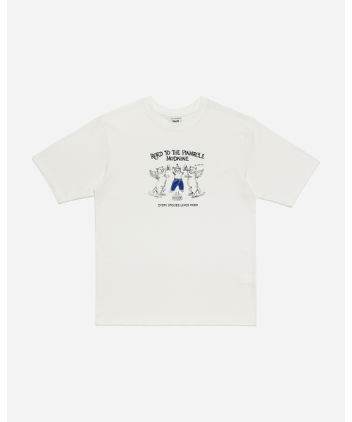 MODNINE（モディナイン）の「Pinnacle Cat - Oversized T-Shirt White（Tシャツ/カットソー・メンズ・その他・SMALL/MEDIUM/LARGE/X-LARGE）」の2枚目の写真