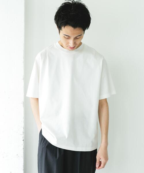 URBAN RESEARCH DOORS（アーバンリサーチドアーズ）の「『接触冷感/抗菌防臭』COOL TOUCH SHORT-SLEEVE T-SHIRTS（Tシャツ/カットソー・メンズ・ブラック/ホワイト/ネイビー・MEDIUM/LARGE）」の4枚目の写真