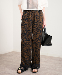 ARCHIVE STANCE/アーカイブスタンス lace hem leopard pants
