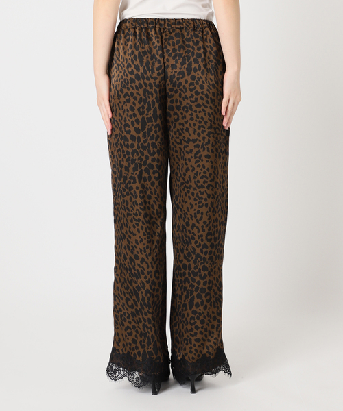 U by SPICK&SPAN(ユーバイスピックアンドスパン)の「ARCHIVE STANCE/アーカイブスタンス lace hem leopard pants(スラックス・レディース・ブラウン・FREE)」の15枚目の写真