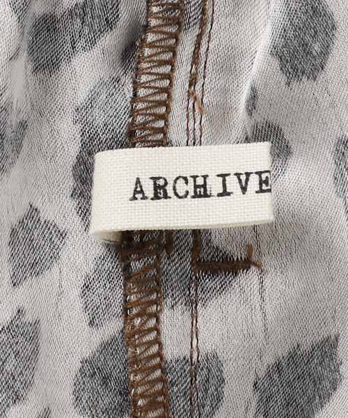 U by SPICK&SPAN(ユーバイスピックアンドスパン)の「ARCHIVE STANCE/アーカイブスタンス lace hem leopard pants(スラックス・レディース・ブラウン・FREE)」の22枚目の写真