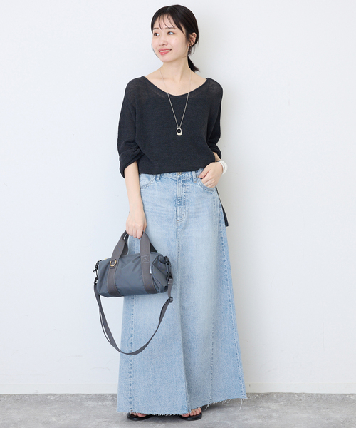 SLOBE IENA(スローブイエナ)の「《シリーズあり/》LE DENIM RADIAL FLAREデニムスカート(デニムスカート・レディース・スカイブルー・36/38)」の11枚目の写真