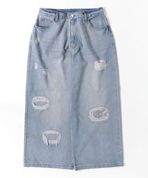 gingham check denim