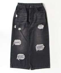 gingham check denim