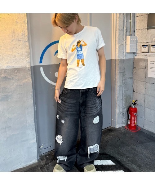 My sugar Babe（マイシュガーベイブ）の「gingham check denim（デニムパンツ・メンズ・ブルー/ブラック・LARGE/MEDIUM）」の7枚目の写真