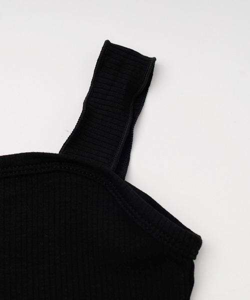 URBAN CHERRY（アーバンチェリー）の「ショルダーフリルハートデザインリブタンク（タンクトップ・キッズ・ブラック・120cm/110cm/140cm/130cm）」の14枚目の写真