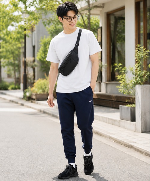 FILA(フィラ)の「FILA フィラ スムースジャージパンツ メンズ ストレッチ 伸縮性 ジョガーパンツ トラックパンツ(その他パンツ・メンズ・チャコールグレー/ネイビー/ブラック・M/LL/L)」の3枚目の写真