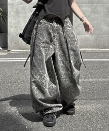 Leopard Wide Denim Pants/レオパードワイドデニムパンツ